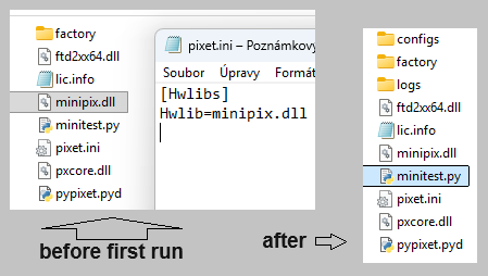 Files need for Python API program running without Pixet on a computer with MS Visual Studio installed