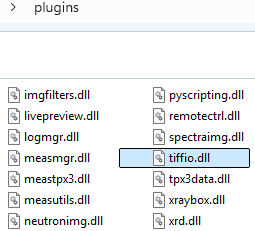TIFF plugin files in plugins directory