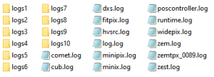 The logs directory