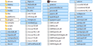 Files need for PY-API, located in the Pixet directory - with VS installed on computer